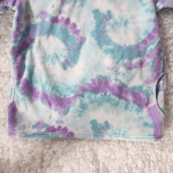 Children's Place Fleece Top Kid Sz 10-12 Print Glacier Half Zip Pullover - Picture 8 of 10